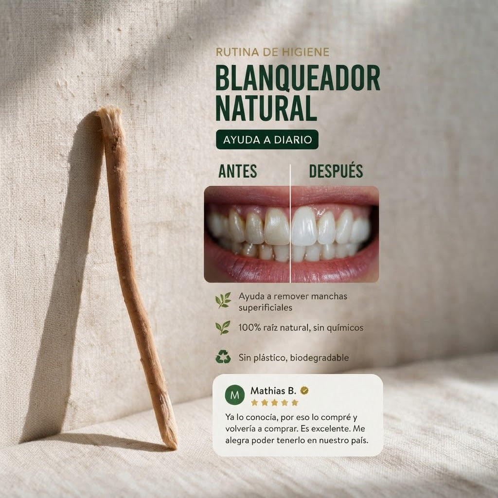 Cepillo Blanqueador Natural™ | El Secreto Natural para una Sonrisa Más Blanca